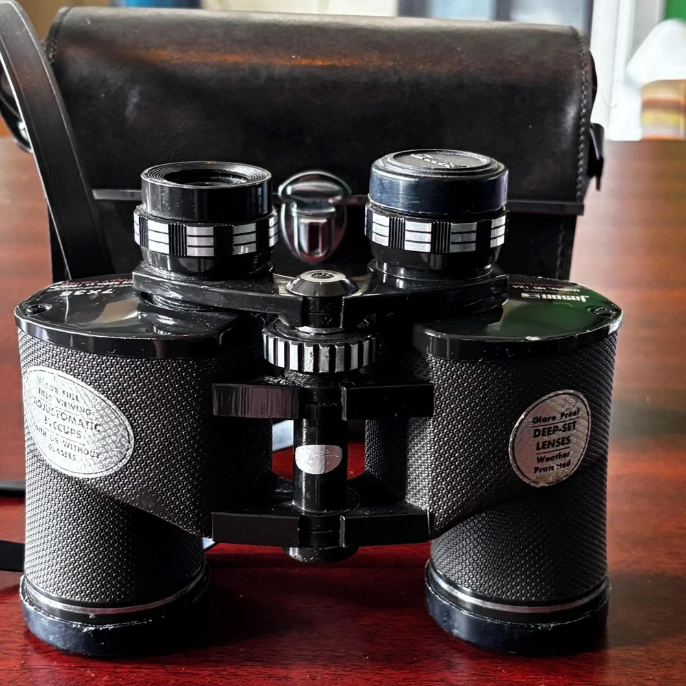 Vintage Jason Statesman Binoculars – Model 124 7x35 Original Brown Leather Case